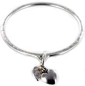 Danon Double Heart Bangle B3593S - 32.00