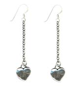 Danon Small Heart Chain Earrings EF2497 - £32.00