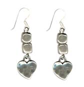 Danon Heart and Cube Earrings EF2499 - £32.00