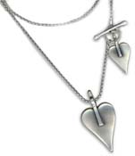Danon Double Heart Necklace N4167 - £74.00