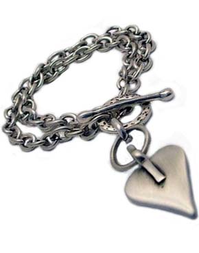 Danon Double chain heart Bracelet B3288