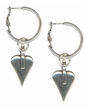 Danon Heart Hoop Earrings EF2504