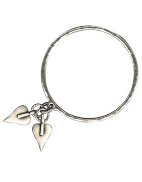 Danon Double Heart Bangle B3423